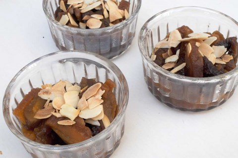 abricots secs en dessert