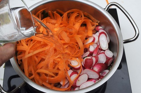 recette choux de Bruxelles carottes